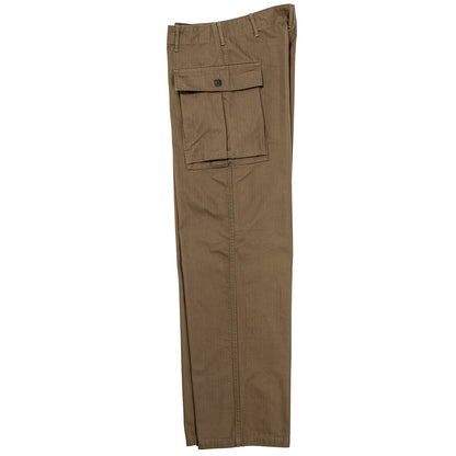 WORKERS_TROUSERS AKA"M43"_BROWN HERRINGBONE