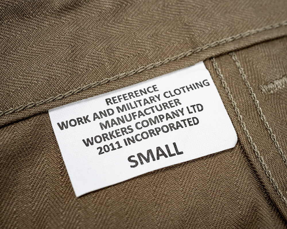 WORKERS_TROUSERS AKA"M43"_BROWN HERRINGBONE