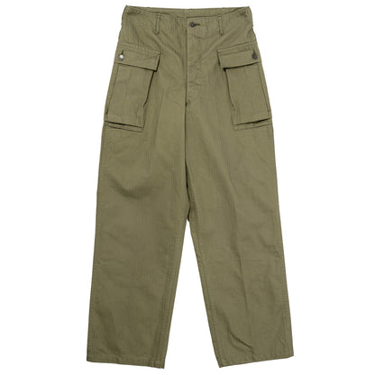 WORKERS_TROUSERS AKA"M43"_OD HERRINGBONE