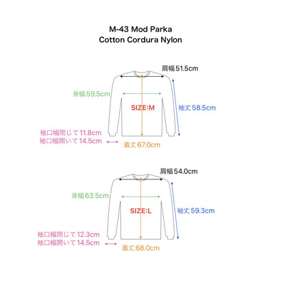 WORKERS_M-43 Mod Parka_Cotton Cordura Nylon