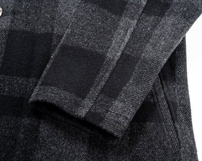 WORKERS_Prisoner Coat_Black × Grey Melton