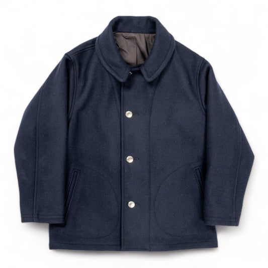 WORKERS_Prisoner Coat_Navy Melton