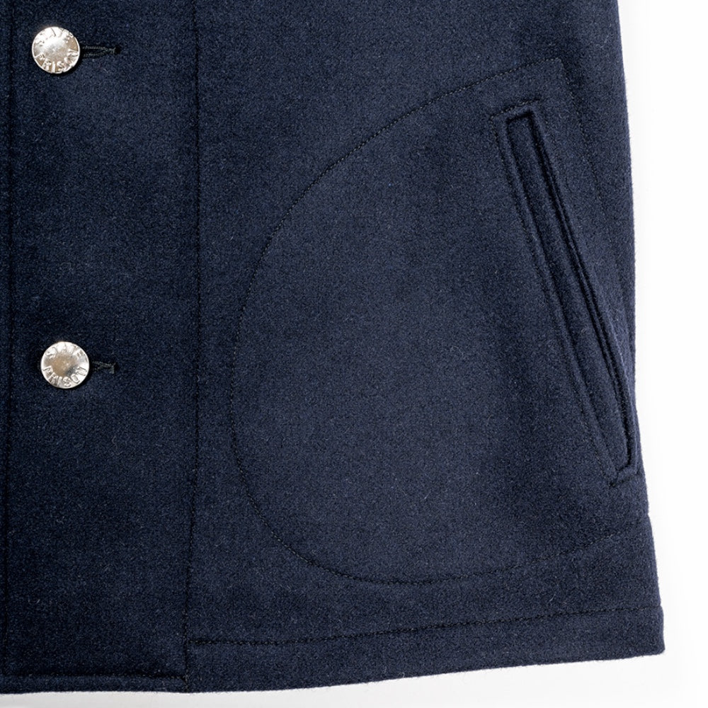 WORKERS_Prisoner Coat_Navy Melton