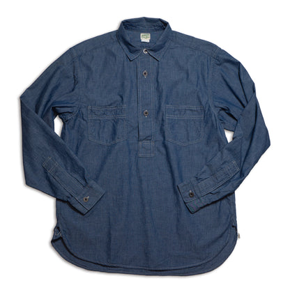 WORKERS_Pullover Work Shirt_Blue Chambray