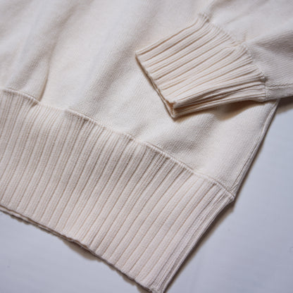 WORKERS_Raglan-Baumwollpullover, WEISS