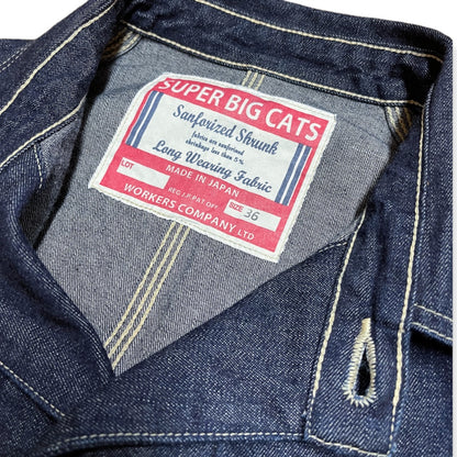 WORKERS_SUPER BIG CAT Jacket_10oz Denim