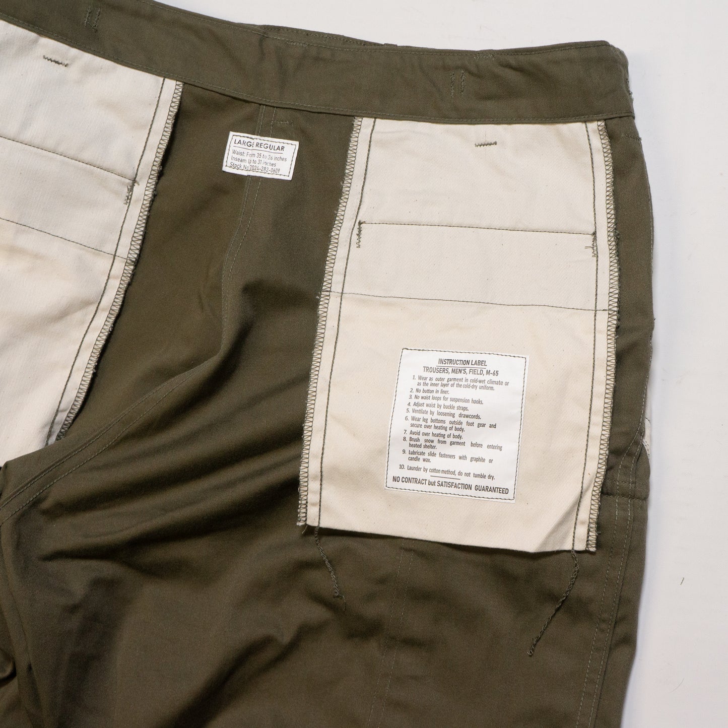 WORKERS_M65 Trousers, Cotton Nylon Sateen, OD (fade)